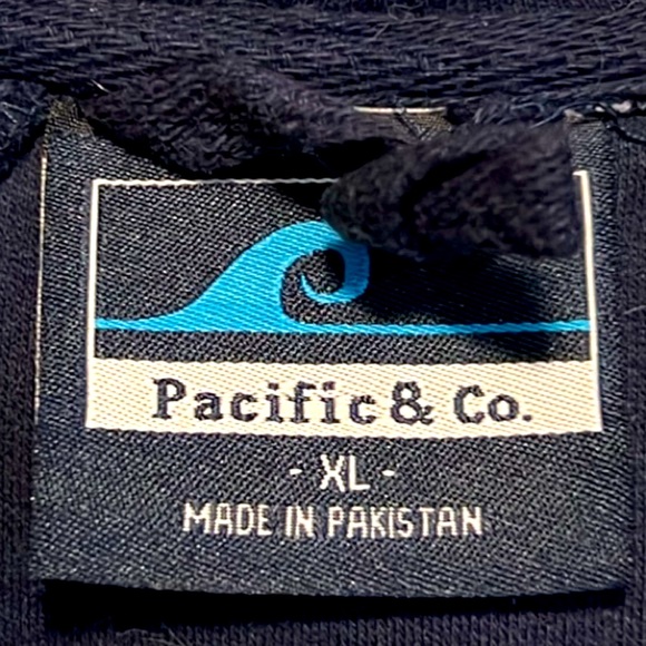 🏈 GRAY & NAVY BLUE NEW ENGLAND PATRIOTS HOODED FOOTBALL SWEATSHIRT Men’s XL - Picture 4 of 5